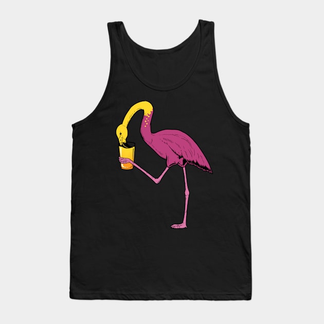 Pink Flamingo Gift Design Retro Flamingos Be A Flamingo Tee Tank Top by Linco